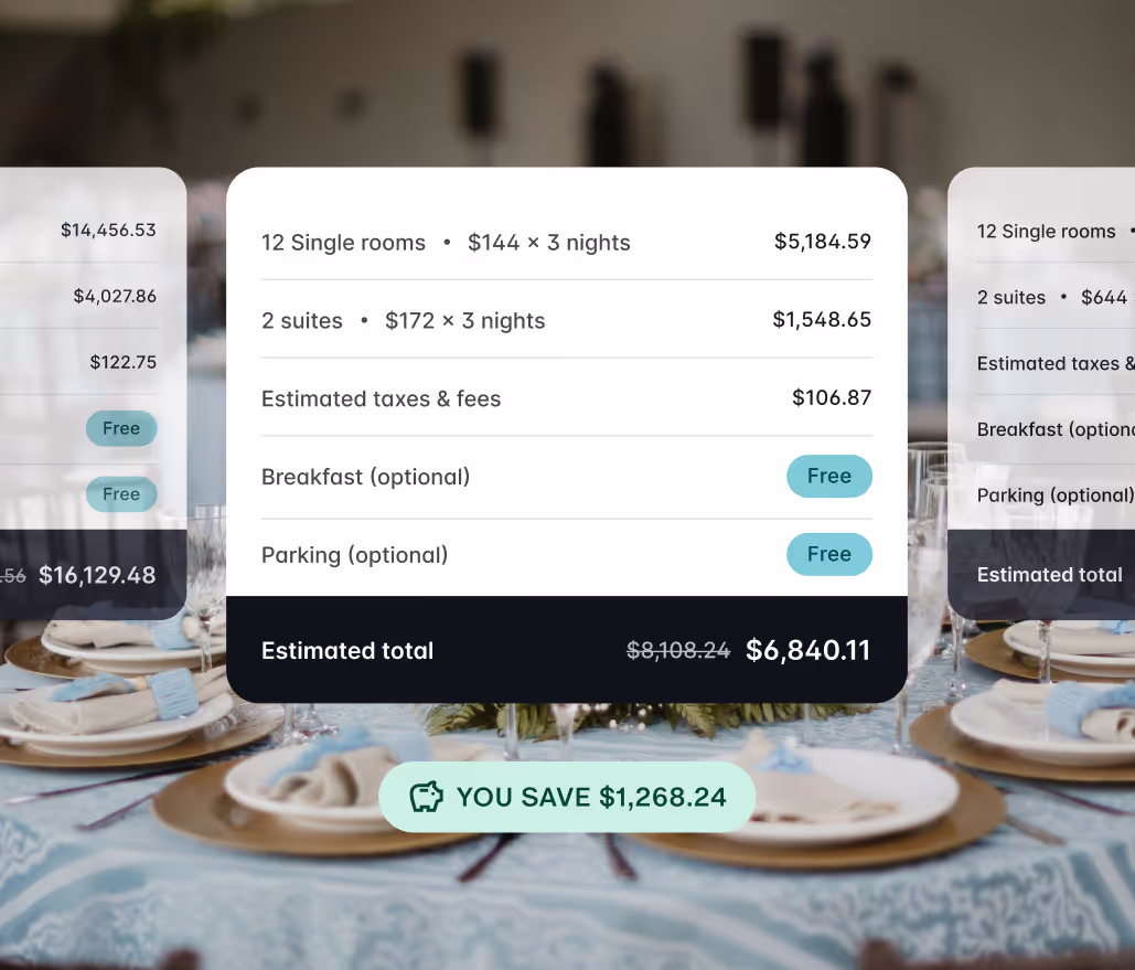 side-by-side comparison of hotels